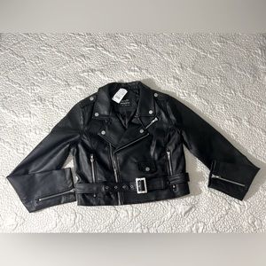 NWT Black pleather jacket